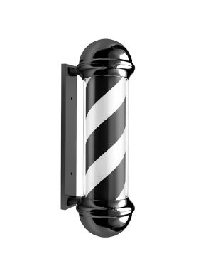 Polo Barbero Blanco y Negro...